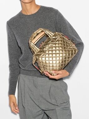 💋 MZ Wallace Gold Bag NEW/TAGS